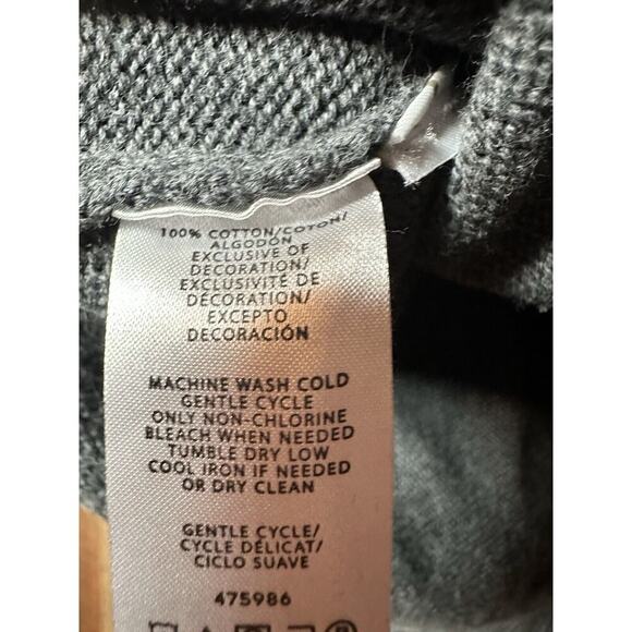 LOFT Floral Embroidered Crew Neck Sweater Women Sz s Dark Cottagecore Grannycore - Picture 4 of 10